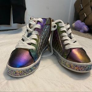 Girls Steve Madden high top sneakers